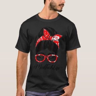 Med Tech Women Messy Bun感謝の日の仕事 Tシャツ