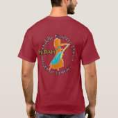 MEDAHの剣のダンサーのワイシャツ(前部および背部デザイン) Tシャツ (裏面)
