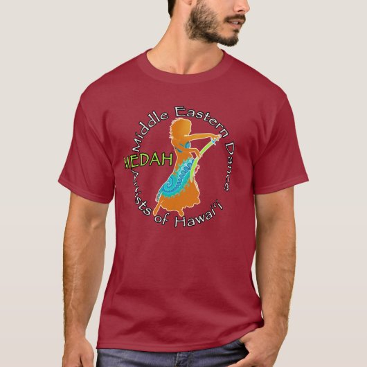 MEDAHの剣のダンサーのワイシャツ(前部および背部デザイン) Tシャツ (正面)
