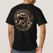 Medaille Black Metal mit Adler und Totenköpfe Tシャツ (裏面)