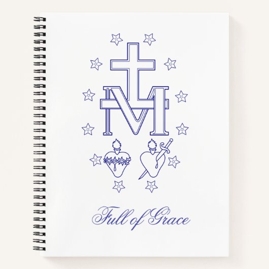 Medal of Our Lady of Graces Miraculous Medal ノートブック (正面)