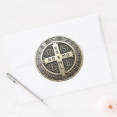 medalla de San Benito ラウンドシール (封筒)