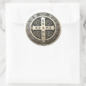 medalla de San Benito ラウンドシール (バッグ)