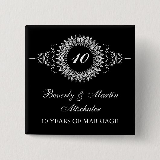 Medallion記念日の変更ボタン 缶バッジ (正面)