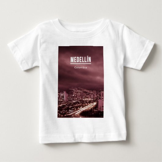 Medellinコロンビア ベビーTシャツ (正面)