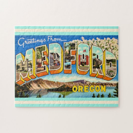 Medford Oregon 11x14 ジグソーパズル (横)