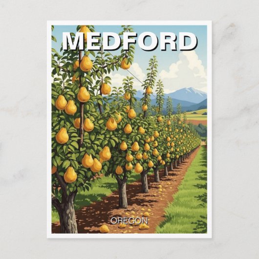 Medford Oregon Travel Postcard ポストカード (正面)