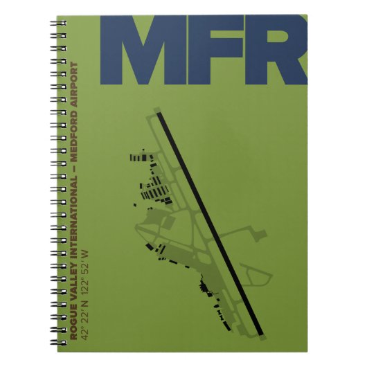 Medford/Rogue Valley Airport Diagram Notebook ノートブック (正面)