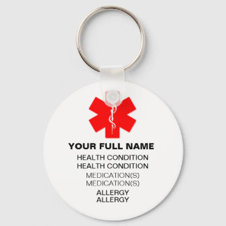 Medi-Alertキーチェーン キーホルダー