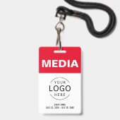 Media All Access Pass Your OwnロゴイベントID バッジ (正面（ネックストラップ付）)