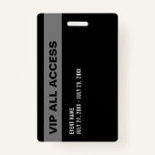 Media All Access Pass Your OwnロゴイベントID バッジ (裏面)