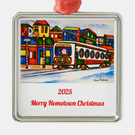 Media, Pennsylvania 2025 Christmas Ornament メタルオーナメント