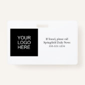 Media Press Employee Staff Photo ID With Name バッジ (裏面)