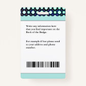 Media Press Photo Reporter IDの識別 バッジ (裏面)