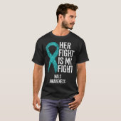 Median Arcuate Ligament Syndrome Her Fight Is My F Tシャツ (正面フル)