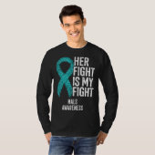 Median Arcuate Ligament Syndrome Her Fight Is My F Tシャツ (正面フル)
