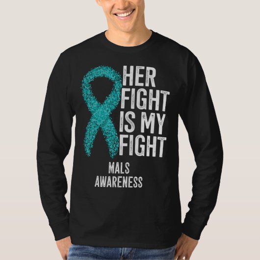 Median Arcuate Ligament Syndrome Her Fight Is My F Tシャツ (正面)