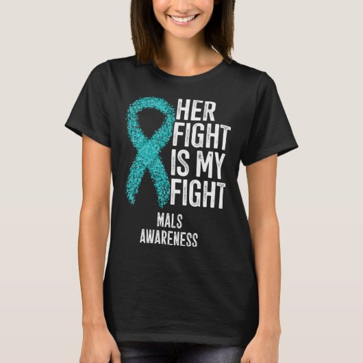 Median Arcuate Ligament Syndrome Her Fight Is My F Tシャツ (正面)