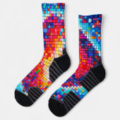 medias pixeleado colorido  ソックス (左)