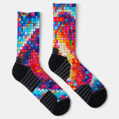 medias pixeleado colorido  ソックス (右)