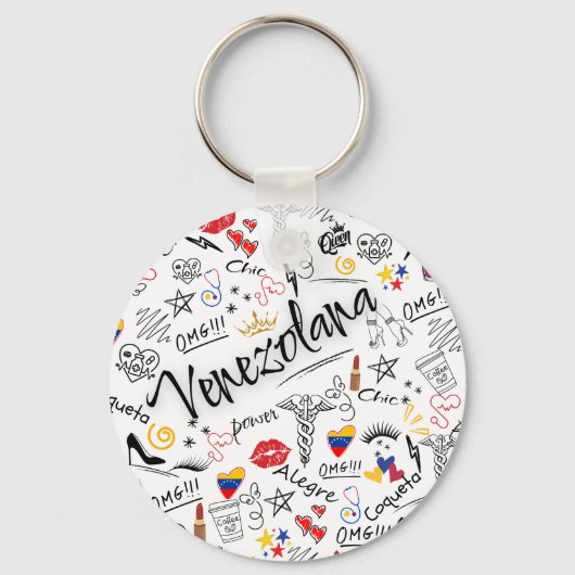 Médica General Venezolana | Orgullo Profesional ve キーホルダー (正面)