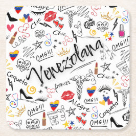 Médica General Venezolana | Orgullo Profesional ve スクエアペーパーコースター