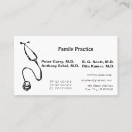 Medicalアポイントメントの看護の聴診器RNの博士 予約カード