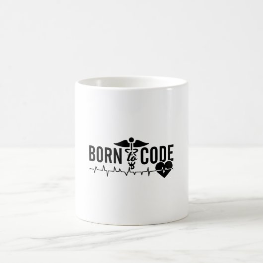 Medical 生まれ Coder Programmer ICDコーディングのコード化 コーヒーマグカップ (中央)