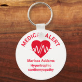 Medical Alert, Heart Patient キーホルダー (正面)