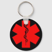 Medical alert keychain キーホルダー (正面)
