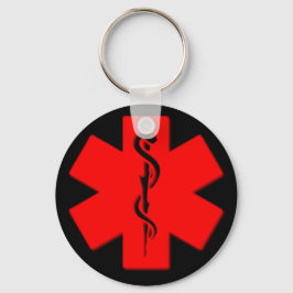 Medical alert keychain キーホルダー