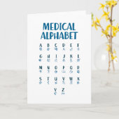 Medical Alphabet カード (黄色い花)