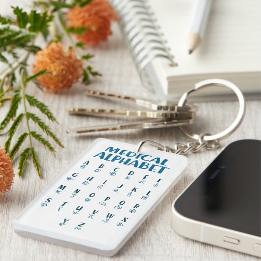 Medical Alphabet キーホルダー (正面右)