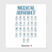 Medical Alphabet シール (シート)