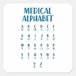 Medical Alphabet スクエアシール
