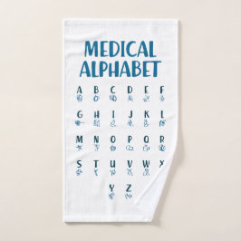 Medical Alphabet ハンドタオル