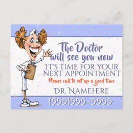 Medical Appointment Reminder Customizable博士 ポストカード