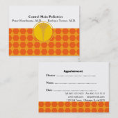 Medical Apppointment Beehive Retro博士のシンプル 予約カード (正面/裏面)