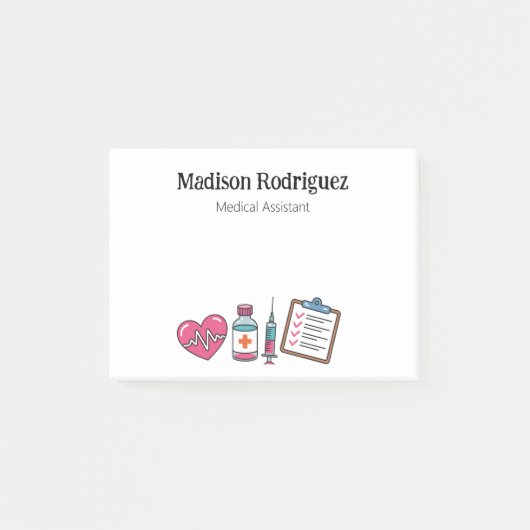Medical Assistant Healthcare Worker ポストイット (正面)