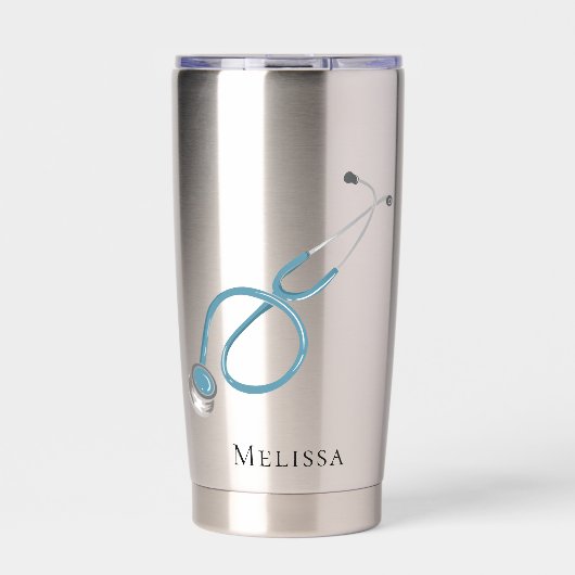 Medical Assistant Stethoscope Personalized 保温保冷タンブラー (正面)