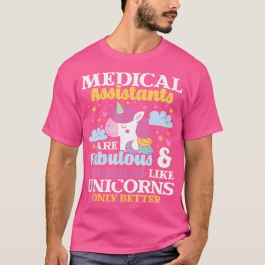 Medical Assistants - Magical Unicorn Healthcare Wo Tシャツ (正面)