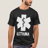 Medical ASTHMA ALERT Asthmatic Tシャツ (正面)