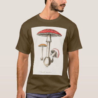 Medical BotanyのAmanita muscariaイラストレーション Tシャツ