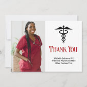 Medical Caduceusのカスタムナース写真 サンキューカード (正面)