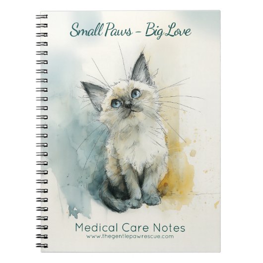 Medical Care Notes Animal Rescue ノートブック (正面)