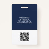 Medical Clinic Doctor医療プロフェッショナルID バッジ (裏面)