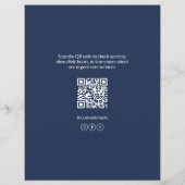 Medical Clinic Urgent Care Custom Logo QR チラシ (裏面)