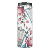 Medical Clipboard Stethoscope Floral Pattern タンブラー (裏面)