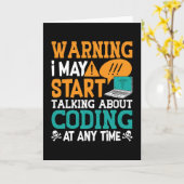 Medical Coderの警告IがTalking Codingを開始 カード (黄色い花)