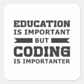 Medical Coderコーディングが重要なICDプログラマ スクエアシール (正面)
